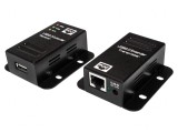 Extender USB 2.0 cu Soclu RJ45 și USB A/B, Logilink
