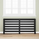 vidaXL Capac pentru radiator Stejar Negru 175 x 20 x 82 cm 869221