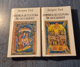 Biserica si cultura in Occident, Jacques Paul, 2 vol, ed. Meridiane 1996, Istorie Occidentala