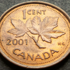 Moneda 1 CENT - CANADA, anul 2001 * cod 2937