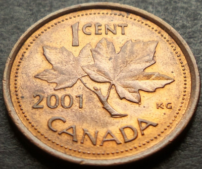 Moneda 1 CENT - CANADA, anul 2001 * cod 2937 foto