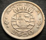 Cumpara ieftin Moneda exotica 2.5 ESCUDOS - ANGOLA, anul 1956 * cod 4534 A, Africa