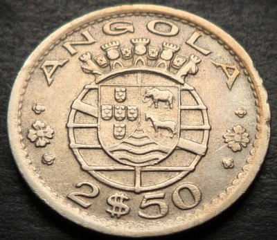 Moneda exotica 2.5 ESCUDOS - ANGOLA, anul 1956 * cod 4534 A foto