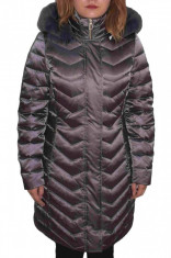 Jacheta textil dama, din poliamida, marca Geox, W8425H-F1480-E6-06, antracit 42 foto