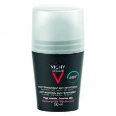 Vichy Homme Deodorant Anti-transpirant Roll-On Piele sensibila 48h 50 ml
