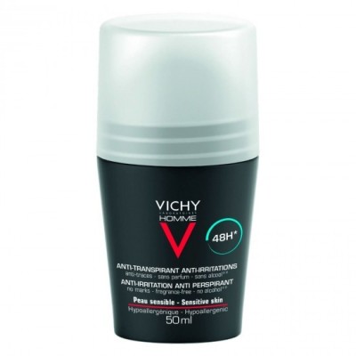 Vichy Homme Deodorant Anti-transpirant Roll-On Piele sensibila 48h 50 ml foto