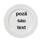Farfurie personalizata cu poza , print prin sublimare
