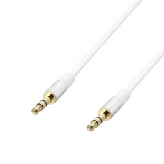 Poss Cablu Audio Jack M/M 1.5M 3.5MM Alb PSJAV150BL