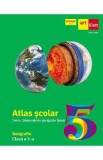 Atlas geografic scolar. Terra. Elemente de geografie fizica - Clasa 5 - Ionut Popa