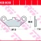 Set placute frana fata TRW MCB863SI - ATV CF MOTO G-Force - Terralander - Linhai Anniversary - Worker 2x4 &amp; 4X4 300-450-500cc