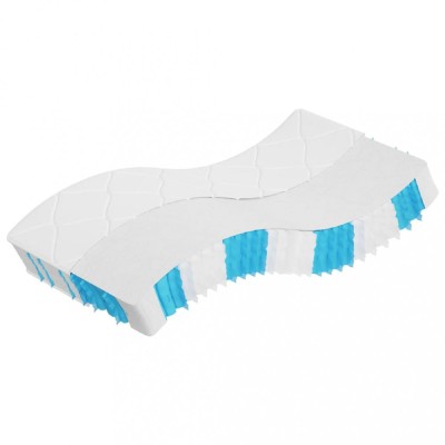 vidaXL Saltea cu arcuri buzunare Single Size fermitate medie 90x190 cm foto