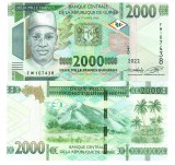 Bancnota Guineea 2000 Franci 2022 P-49b UNC, Colectie Numismatica Africa