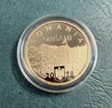 50 bani 2018 proof 140 ani unirea Dobrogei cu Romania