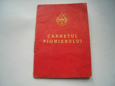 Carnetul pionierului RPR, stare buna foto