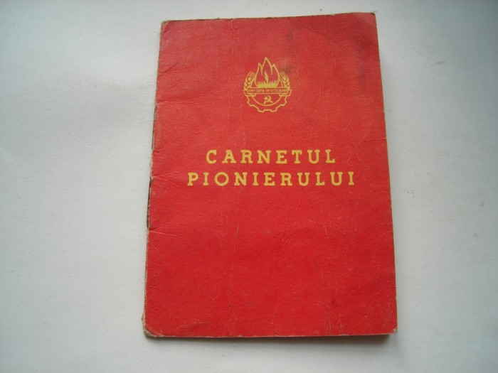 Carnetul pionierului RPR, stare buna