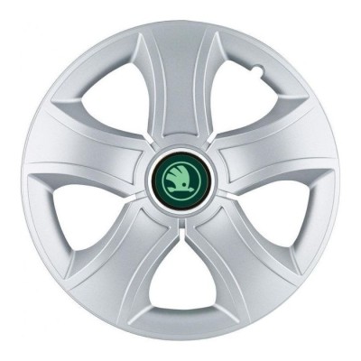 Set 4 Capace Roti 16 inchi (R16) Bis Gri, Compatibile Cu Skoda Verde foto