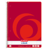 Cumpara ieftin Caiet Herlitz XBook, A4, matematica, spirala, 160 file