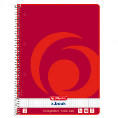 Caiet Herlitz XBook, A4, matematica, spirala, 160 file