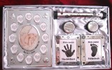 SET BABY SET CU RAMA FOTO CUTIE CERTIFICAT NASTERE RAMA AMPRENTE CASETA PENTRU PAR SI DINTI