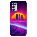 Husa compatibila cu Oppo Find X5 5G model Neon city, Silicon, TPU, Viceversa, Transparent, Carcasa
