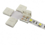Conector X de 10mm pentru benzi LED de 1 culoare SMD5050 5630 Conținutul pachetului 1 Bucată