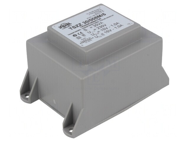 Transformator &Icirc;ncapsulat 30VA 230V 15V PCB