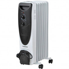 Calorifer electric cu ulei Kaminer IS00002842 1500W 7 elementi 3 trepte incalzire foto