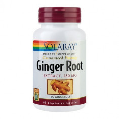Ginger Root (Ghimbir), 60cps, Solaray foto