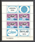 Romania.1974 Cosmonautica:Skylab-Bl. ZR.522, Nestampilat