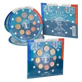 Franța 2009 - Set complet de euro bancar de la 1 cent la 2 euro