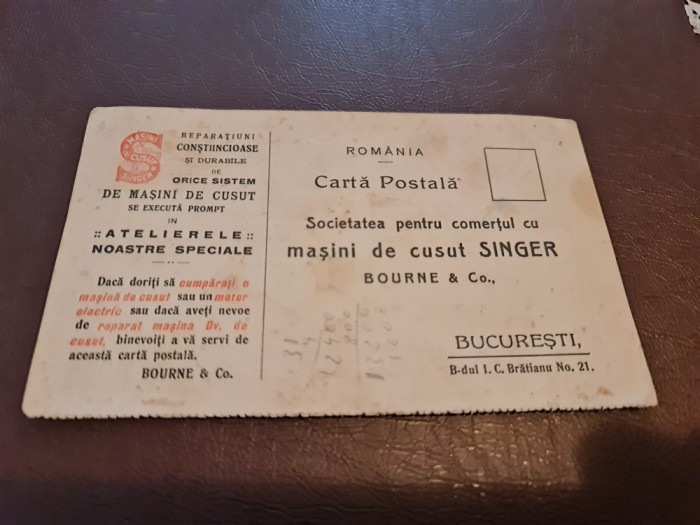 C.P. și Cartela - Singer- reclame.