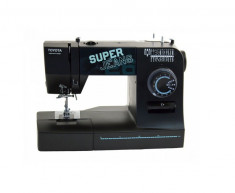 Masina de cusut electromecanica Toyota Super Jeans 26XL 26 programe 800 RPM Negru foto