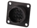 Conector circular TE Connectivity 9 pini soclu tată TYPE III 211767-1 fără contacte