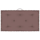 vidaXL Pernă de podea din paleți, gri taupe, 73 x 40 x 7 cm, bumbac 324686