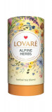 Tub de ceai Lovar&eacute; - Alpine Herbs: Amestec de ceai verde, măceș, plante și petale de flori 80 g