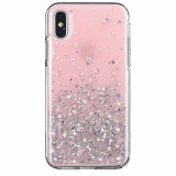 Husa pentru SAMSUNG Galaxy A51 - Glitter Lichid Star (Roz) Wozinsky