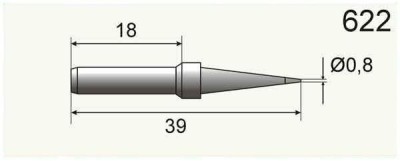 Varf ciocan SR-622 0.8mm conic foto