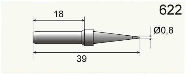 Varf ciocan SR-622 0.8mm conic