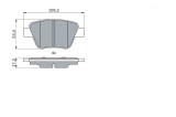BOSCH 0 986 494 416 set placute frana,frana disc