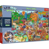 PUZZLE TREFL 500 SPY GUY OBIECTE PIERDUTE IN EUROPA SuperHeroes ToysZone