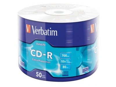 Verbatim cd-r 52x 700mb 50pk shrink foto