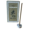 Tamaie Himalayana Lemn de Santal - 30 Betisoare Parfumate + Suport Lemn, Aromaterapie Meditatie, Cadou Eco-Friendly