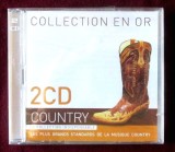 Caseta 2 CD-uri: &quot;COLLECTION EN OR - 2CD COUNTRY. La Collection Indispensable&quot;. Nou, in tipla