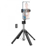 Selfie Stick Hoco K18 trepied Bluetooth cu telecomanda, Negru