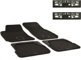 Set Covorase Auto Cauciuc Umbrella Pentru Skoda Superb (2002-2008) + Suport Numar Inmatriculare Mega Drive Simplu Set 2 Buc