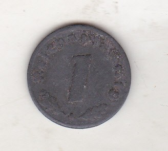 bnk mnd Germania 1 reichspfennig 1945 A foto