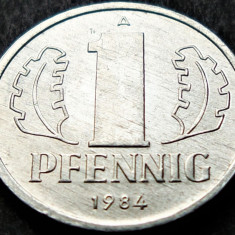 Moneda 1 PFENNIG - RD GERMANA / Germania Democrata, anul 1984 * cod 947