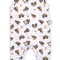Romper de bumbac 100% (181023) Colectia &quot;Big Trucks&quot; 2021 Alba Marimea 74