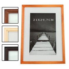 Rama foto Alvin din lemn, 21x29,7 cm - Crem