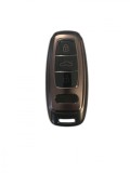 Husa Cheie Audi Q8, A8, A6 C8, SmartKey, Tpu, Gri Inchis